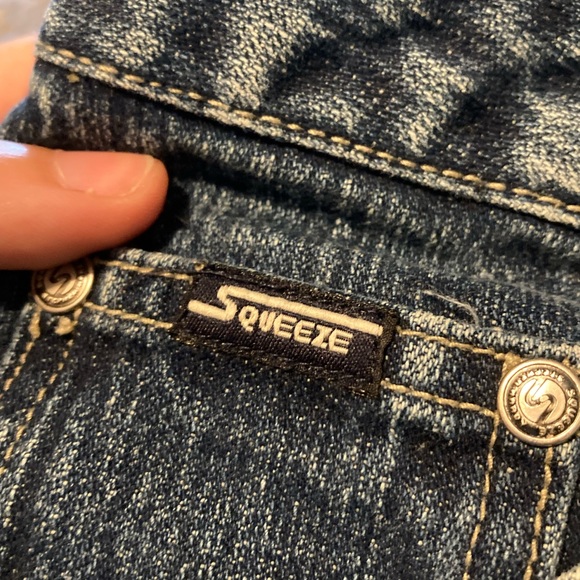 Stephen Hardy Squeeze Button Up jean mini skirt - Picture 3 of 4